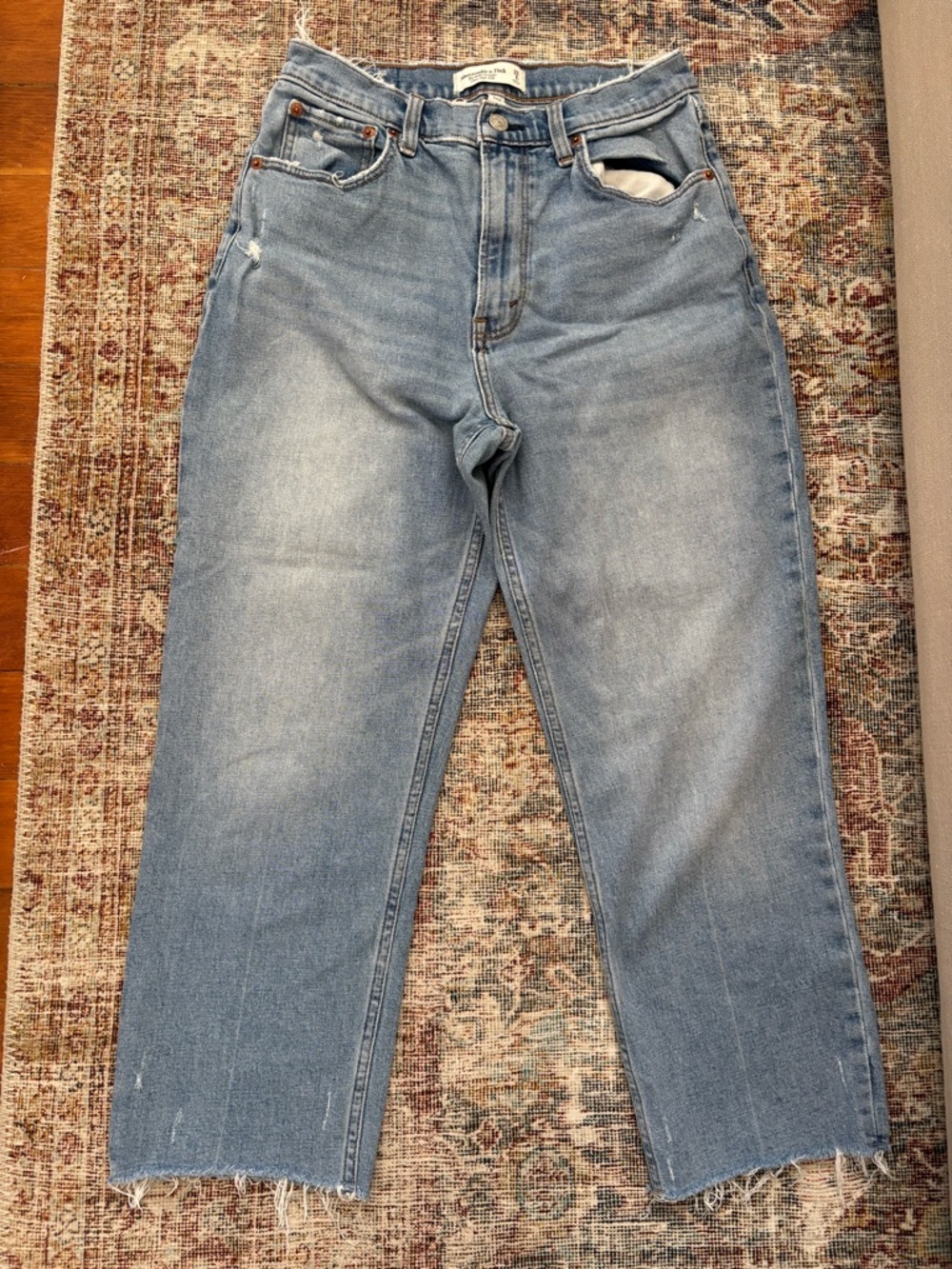 Abercrombie & Fitch The Ankle Straight Ultra High Rise Jeans Size 8 Short